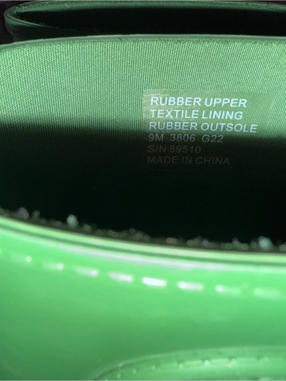 Tory Burch Emerald Green Rubber Ankle Rain Boots with White Soles - Picture 5 of 7